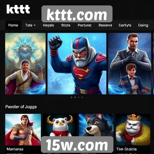 Destaques dos jogos disponíveis no kttt.com