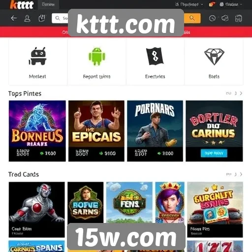 Comparação entre kttt.com e outros sites de jogos